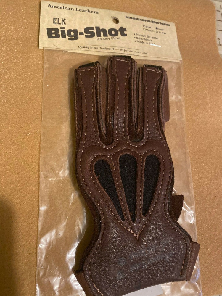 American Leathers Big Shot Archery Shooting Glove Elk Leather