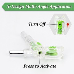 4PCS Lighted Nocks Universal Fit for Crossbow Bolts with Green/Clear