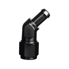 6AN Female to 5/16 Barb 45 Degree Swivel Hose Fitting 6AN to 5/16 45Degree