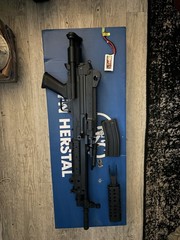 FN Herstal M249 Para Airsoft AEG Electric LMG w/ Battery & Magazine