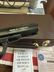 Webley Tempest Centennial .177 Air Pistol Ltd Ed #753/2000 w/ Case COA Manual