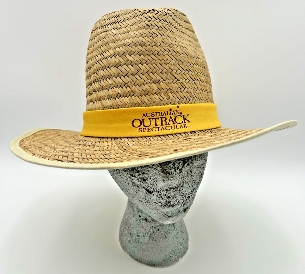 Vintage 2006 Australian Outback Spectacular Straw Hat R.M. Williams Size S/M