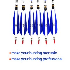 12Pcs 30″ Archery Blue Turkey Feathers Carbon Arrows Spine 500 For Bow Hunting