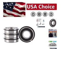 Durable Alloy Steel 4 Pack Bearings for Go Karts, Mini Bikes & Lawn Mowers