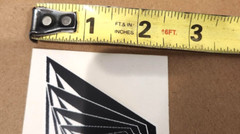 (2) Vintage! Volcom Stickers! Skateboard ~Snowboard ~Surfboard ~Black and White