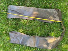 Vintage Adult Brown Leather Chaps Talon Zipper Western Wear Cowboy Weathered