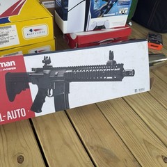 Crosman Full Auto R1 CO2-Powered BB Air Rifle, 25rd, 430FPS, Black – No Mag
