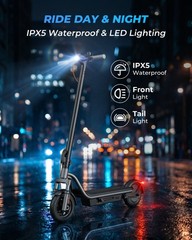 Electric Scooter Adult 620W Motor 28 Miles Long Range E Scooters Dual Suspension