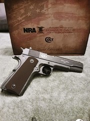 NRA Colt limited edition 1911 aged semi automatic co2 powered air gun.