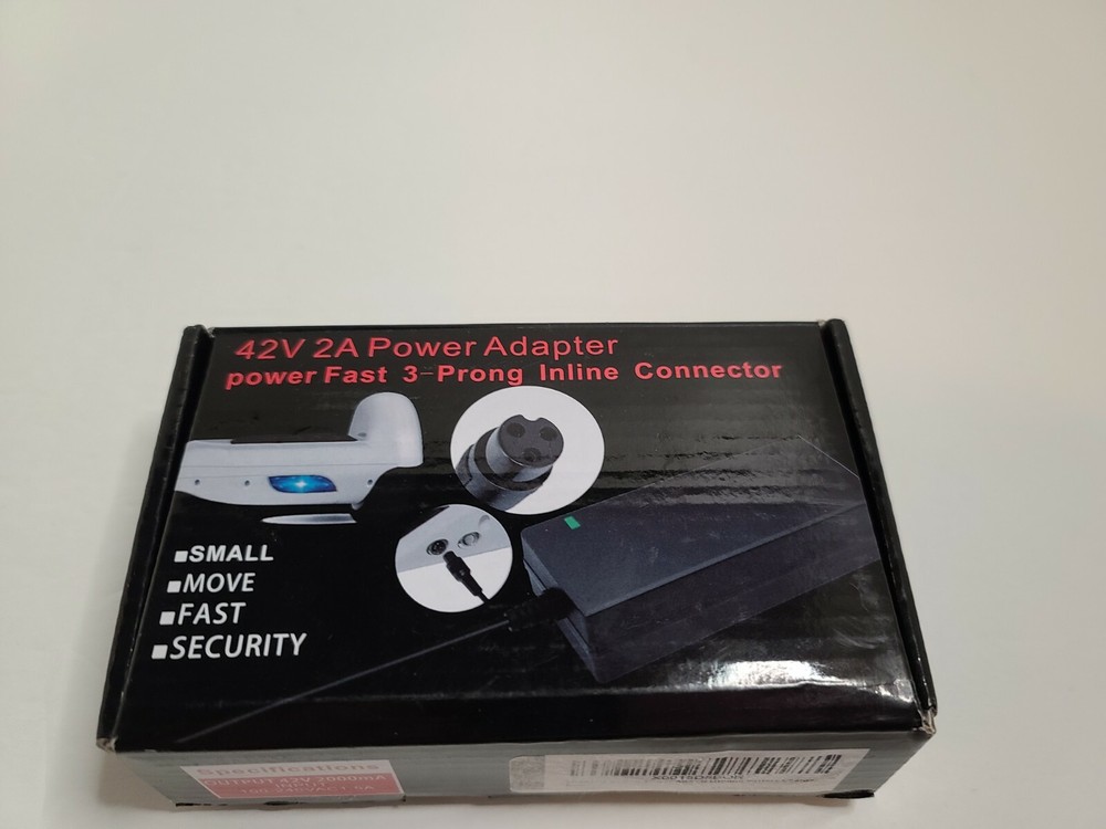 EVAPLUS 42V 2A Power Adapter PowerFast 3-Prong Inline Connector for Pocket Mod S