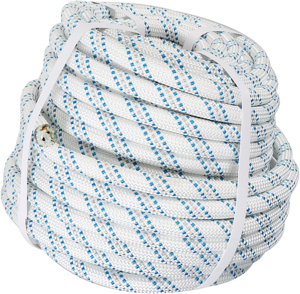 5/8In Rope 150Ft 11250 Lbs Double Braid Polyester Pulling Rope Bull Rope for Pul
