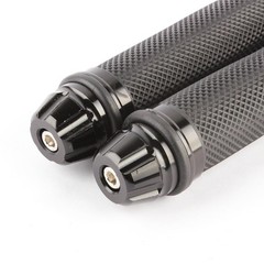 Custom Motorcycle Sport Bike CNC Aluminum 7/8″ 22mm Handlebar Rubber Gel Hand…