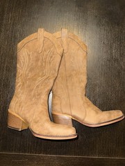 IUV Western Equestrian Boots Brown Tan Style G8053-3R US Size 6 CB058-BR