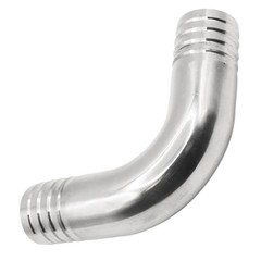 Stainless Steel 304 Sanitary Hose Fitting Barb 90 Degree Elbow 5/8″ x 5/8″ 1