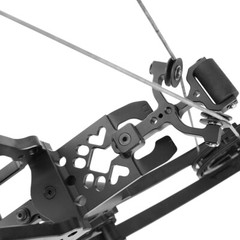 Compound Bow Short Axis Dual-use 40-65lbs Steel Ball Arrow Hunting Fishing RH LH