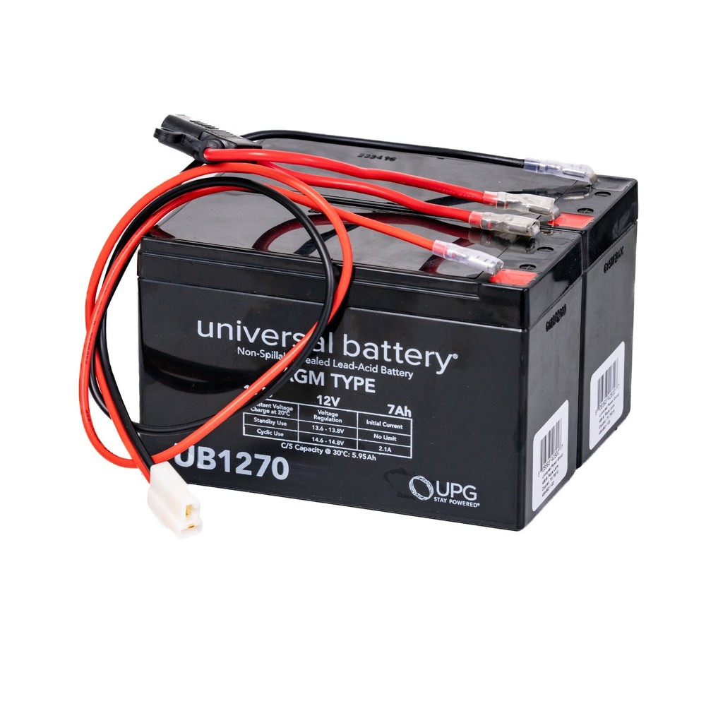 24 Volt Rechargeable Battery Pack, The Pulse ATV Quad Ride-On with Harness, 7 Ah