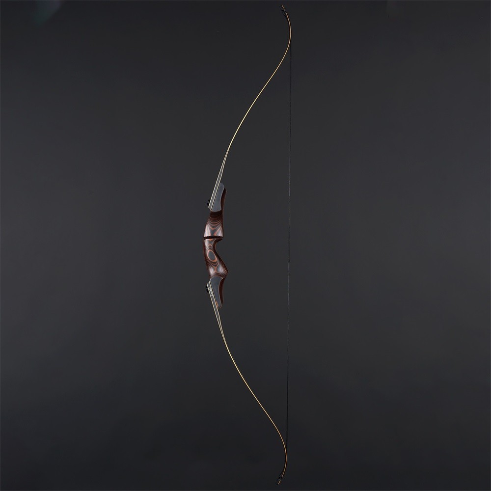60″ Takedown Recurve Bow 30-60LB Right Hand Wooden Riser Traditional Hunting Bow