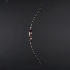 60″ Takedown Recurve Bow 30-60LB Right Hand Wooden Riser Traditional Hunting Bow