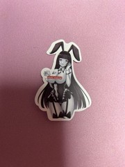 black and white waifu lewd stickers #4