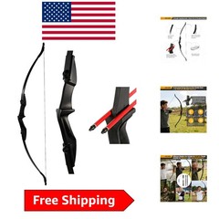 Lightweight 57-inch Ambidextrous Recurve Bow for Teens – 20lbs to 40lbs Draw