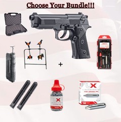Umarex 2253003 Beretta Elite II .177 BB SemiAuto CO2 Air Pistol w/Bundle Options