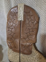 Frye Women’s Western Boots US 10B Beige Embossed Leather
