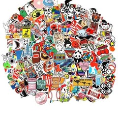 Cool Stickers Pack Random Sticker 106Pcs for Laptop Computer Skateboard Helmet