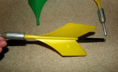J A R T S yellow lawn missiles (2) and one green fin (REGENT VERSION)