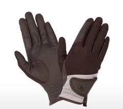 LeMieux Pro Mesh Gloves – Brown/Almond