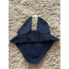 LeMieux Loire Navy Fly Hood Large Horse Ear Bonnet Sound Softening