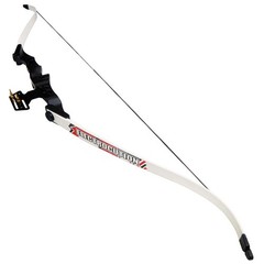 40 lb Black / White / Camo Camouflage 62″ Archery Hunting Takedown Recurve Bow