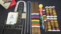 Vintage Forster Winthrop Croquet 6 Player Premier Set 3586 Lawn Game Party USA