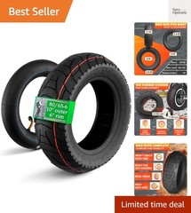 80/65-6 Scooter Tire Tube for All Seasons – 10×3″ Electric Scooter Tires Repl…