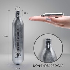 CO2 Cartridges Non-Threaded | 12 Gram – Made in USA