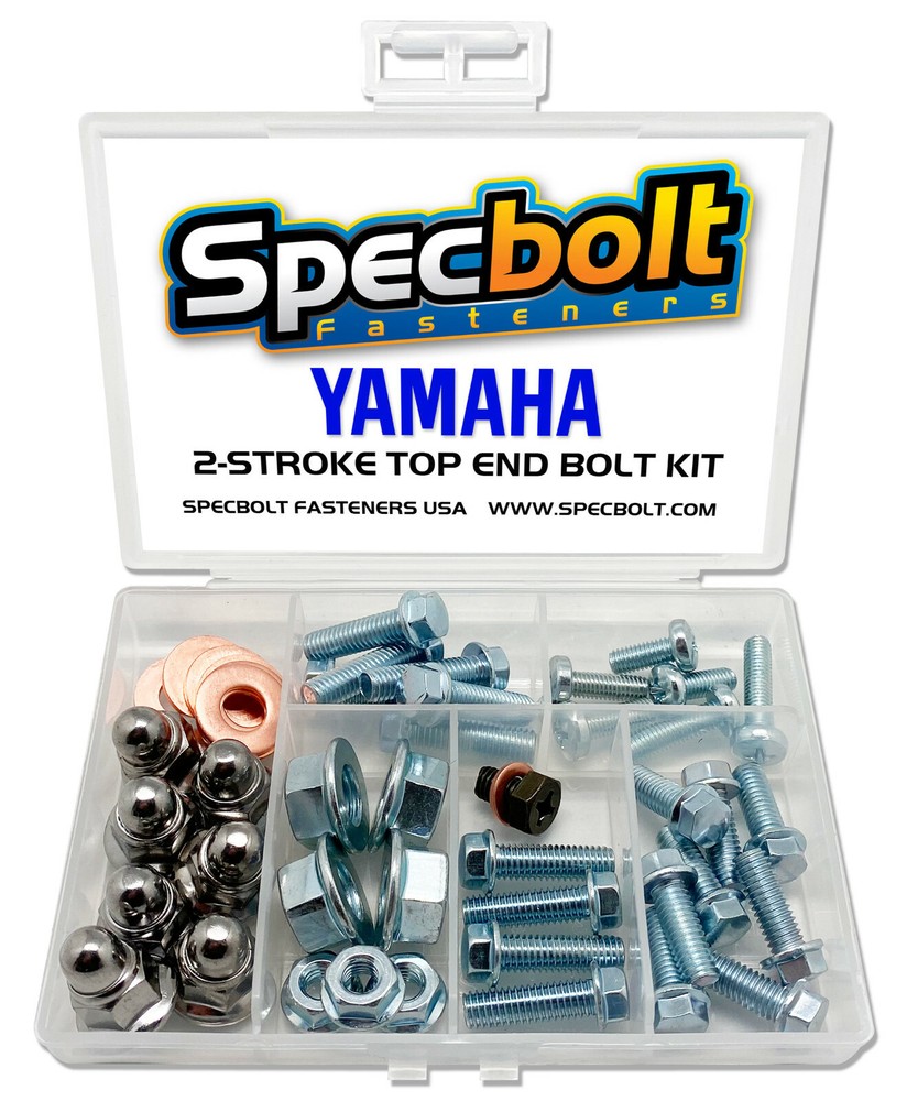 Yamaha YZ80 Top End Engine Bolt Kit (Zinc) YZ 80 Cylinder Head Nuts Kart Rebuild