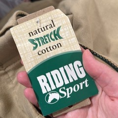 Dover Saddlery Riding Sport Cotton Stretch Beige Knee-patches Breeches size 28