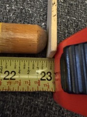 Set Of 3 Vintage Replacement Wooden Croquet Mallets 23” Handle Red, Yellow, Blue