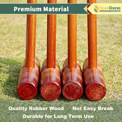 35’’ Deluxe Croquet Set, Six Player Croquette Game with Premium Wooden Mallets,