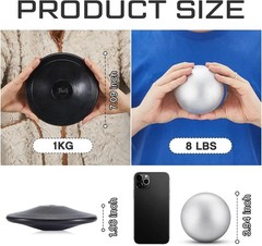 2 Pcs Shot Put Rubber Discus Black Ball for School Track and Field Discuses f…