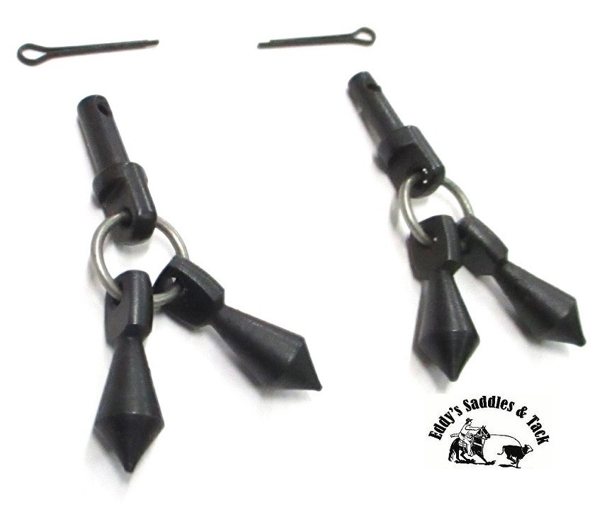 Jingle Bob Replacement Set Black Steel Sold in Pairs New from Eddy’s Tack