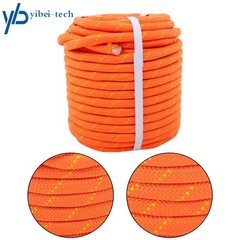 1/2in × 125ft Double Braided Polyester Rope Breaking Strength 8400 Pounds Orange