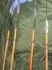 authentic bow and arrows from a tribe in the mountains of the Philippines