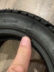 80/65-6, 10×3, 255×80 Off Road Tubeless Tire For Electric Scooter