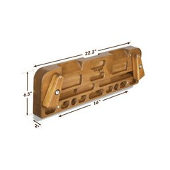Yes4All Wooden Hang Board/Climbing Board for Doorway – Hand Strengthener Equi…