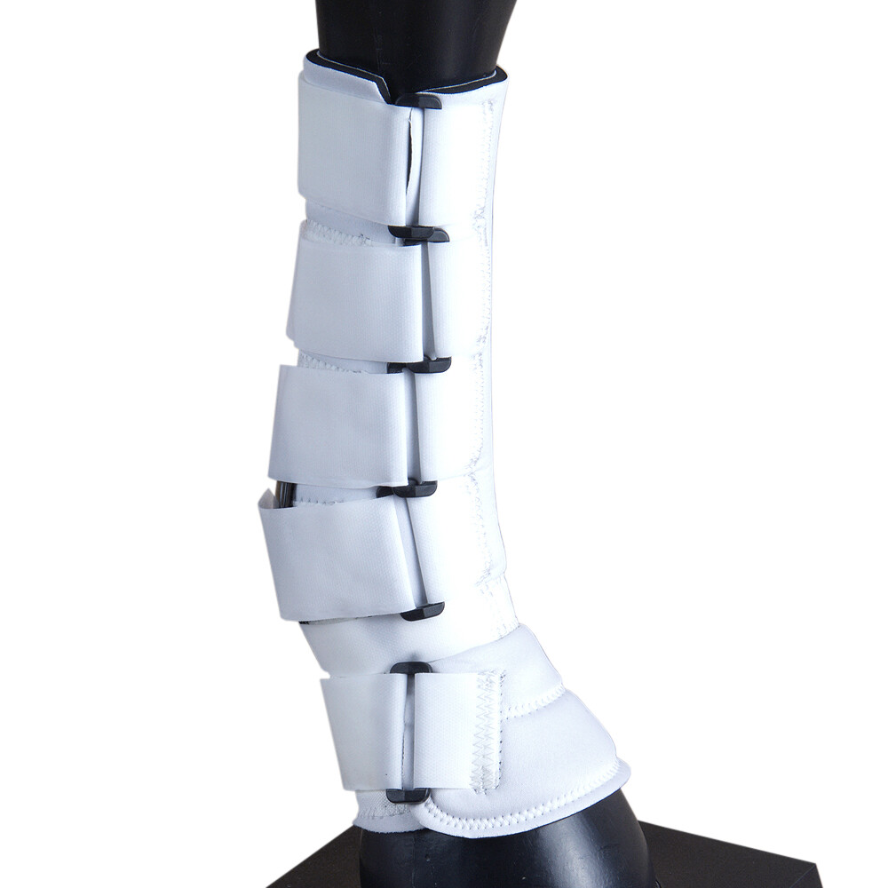 20AI Large Hilason 4 In 1 Horse Leg Combo Sport Boots White Pair