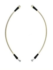 Universal Braided Stainless Brake Hoses Long with 10mm Banjo Hole 18 Inches