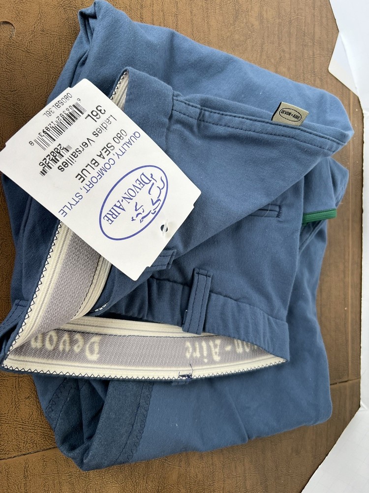 Devon Aire Ladies Versailles Breech Sea Blue 36L Riding Pants
