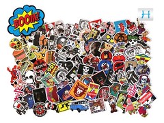 100 Random Skateboard Stickers Vinyl Laptop Luggage Decals Dope Sticker Lot Mix