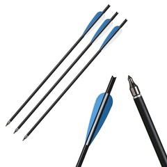 Hunting 20 INCH Crossbow Bolts Arrows Half Nock OD8.8mm +/or 100Grain Broadheads