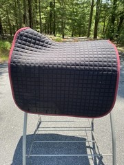 LeMieux ProSport Large Dressage Quilted Suede English Saddle Pad Mullberry